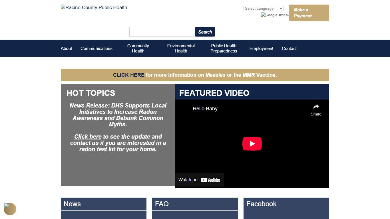 Racine County Public Health Division