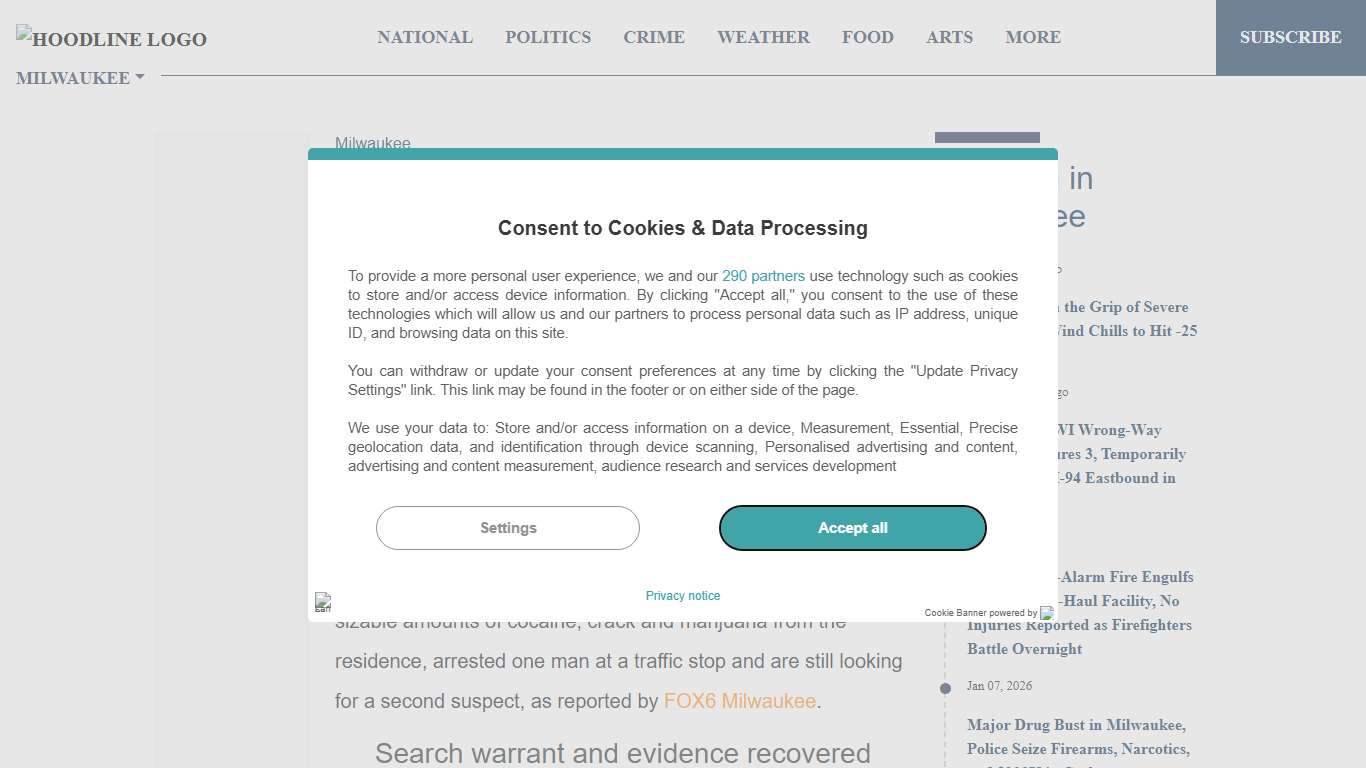 Racine Raid, Metro Drug Unit Hauls In Big Stash, Cuffs Local Man